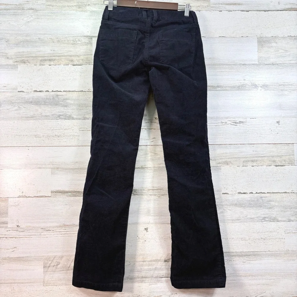 J.Crew Womens Navy Blue Corduroy Straight Leg Stretch Pants Size 25R NWOT Preppy